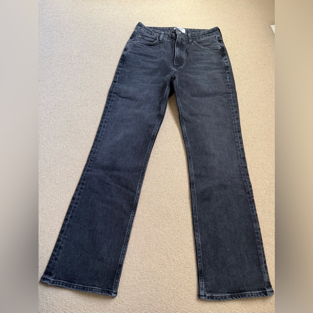 Agolde vintage high rise in washed black